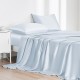 Best Alice Blue 22 Momme Mulberry Silk Flat Sheet UK Best Alice Blue 22 Momme Mulberry Silk Flat Sheet UK