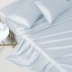 Best Alice Blue 22 Momme Mulberry Silk Flat Sheet UK Best Alice Blue 22 Momme Mulberry Silk Flat Sheet UK