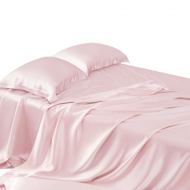 Best Baby Pink 22 Momme Mulberry Silk Flat Sheet UK Best Baby Pink 22 Momme Mulberry Silk Flat Sheet UK