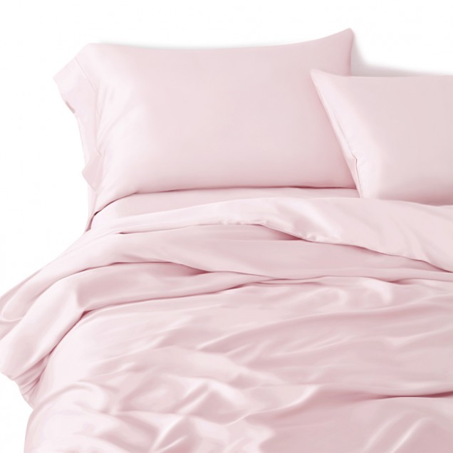 Best Baby Pink 3 PCS 22 Momme Mulberry Silk Duvet Cover Set UK Best Baby Pink 3 PCS 22 Momme Mulberry Silk Duvet Cover Set UK