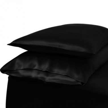 Best Black Envelope 22 Momme Mulberry Silk Pillowcase UK