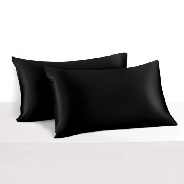 Best Black 22 Momme Mulberry Zipper Silk Pillowcase UK Best Black 22 Momme Mulberry Zipper Silk Pillowcase UK