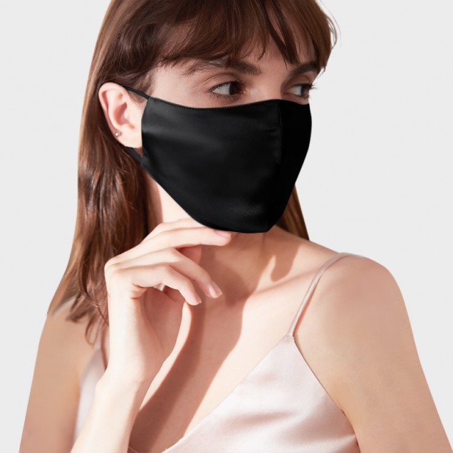 Best Black Double-Sided 22 Momme Silk Face Mask UK Best Black Double-Sided 22 Momme Silk Face Mask UK