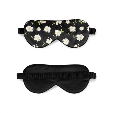 Best Black Flower Silk Sleep Mask UK