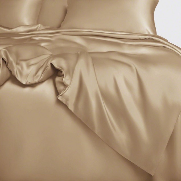 Best Cappuccino 22 Momme Mulberry Silk Duvet Cover UK Best Cappuccino 22 Momme Mulberry Silk Duvet Cover UK