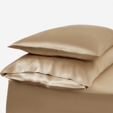 Best Cappuccino Envelope 22 Momme Mulberry Silk Pillowcase UK