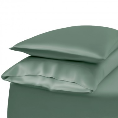Best Celadon Green Envelope 22 Momme Mulberry Silk Pillowcase UK