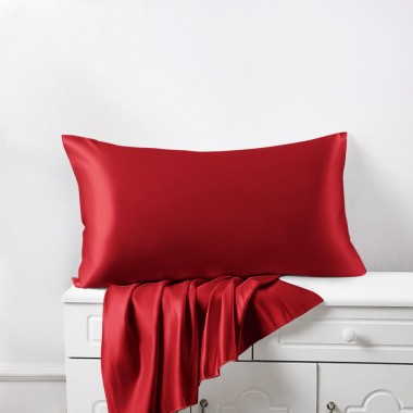 Best Cherry 22 Momme Mulberry Zipper Silk Pillowcase UK