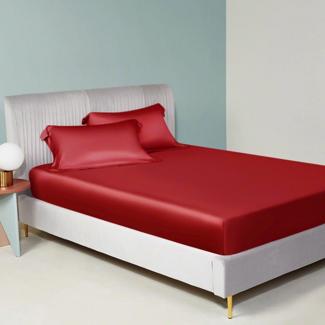 Best Cherry 22 Momme Mulberry Silk Sheet Set UK Best Cherry 22 Momme Mulberry Silk Sheet Set UK