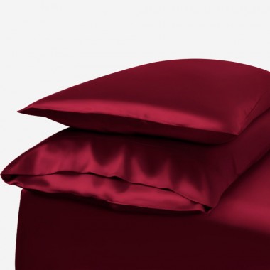Best Claret Envelope 22 Momme Mulberry Silk Pillowcase UK