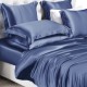 Best Dark Blue 22 Momme Mulberry Silk Duvet Cover UK