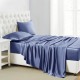 Best Dark Blue 22 Momme Mulberry Silk Flat Sheet UK Best Dark Blue 22 Momme Mulberry Silk Flat Sheet UK