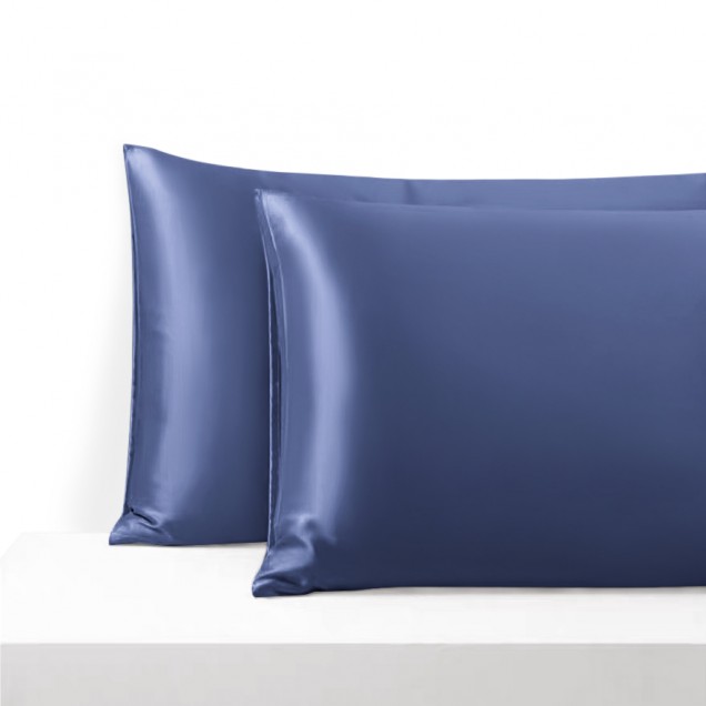 Best Dark Blue Envelope 22 Momme Mulberry Silk Pillowcase UK Best Dark Blue Envelope 22 Momme Mulberry Silk Pillowcase UK