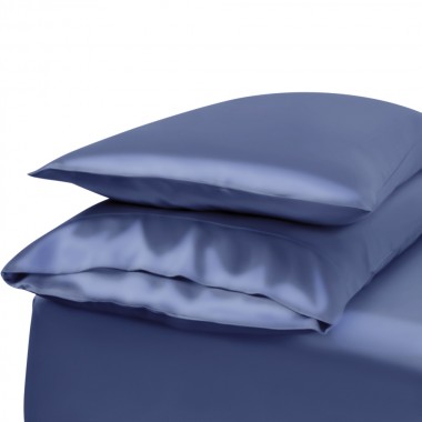 Best Dark Blue Envelope 22 Momme Mulberry Silk Pillowcase UK