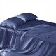 Best Dark Blue 22 Momme Mulberry Silk Sheet Set UK