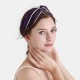 Best Dark Purple & Ivory Silk Headband UK Best Dark Purple & Ivory Silk Headband UK