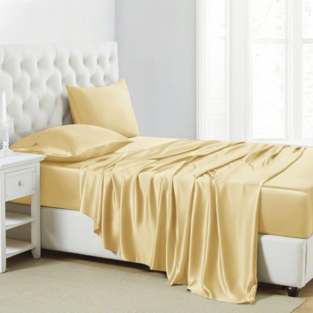Best Gold 22 Momme Mulberry Silk Sheet Set UK Best Gold 22 Momme Mulberry Silk Sheet Set UK