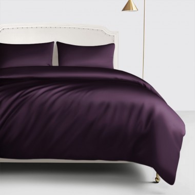 Best Grape 22 Momme Mulberry Silk Duvet Cover UK