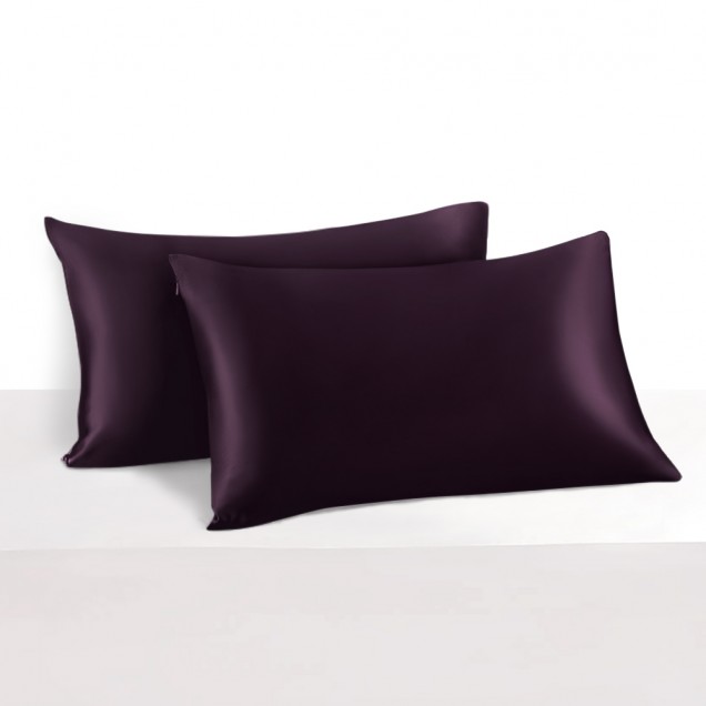 Best Grape 22 Momme Mulberry Zipper Silk Pillowcase UK Best Grape 22 Momme Mulberry Zipper Silk Pillowcase UK