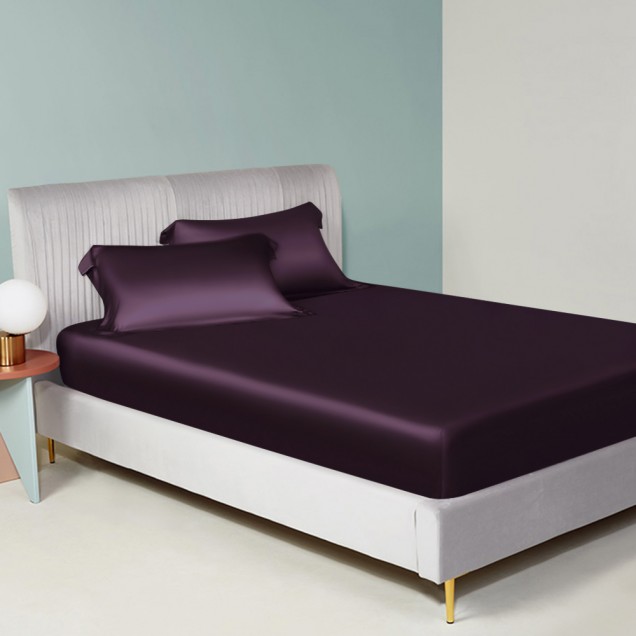 Best Grape 22 Momme Mulberry Silk Sheet Set UK Best Grape 22 Momme Mulberry Silk Sheet Set UK