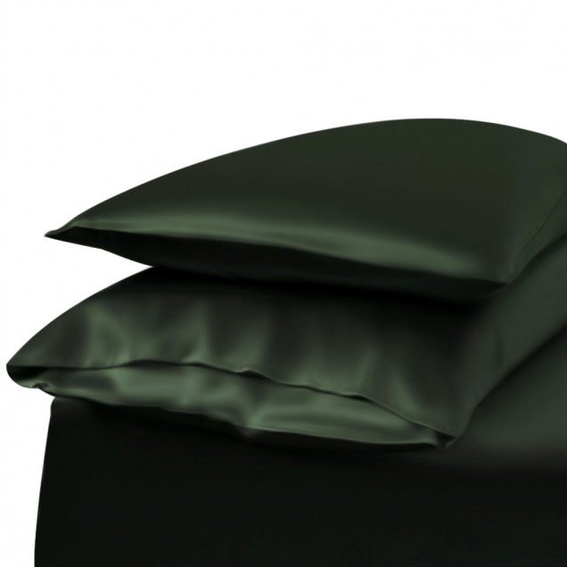 Best Hunter Green Envelope 22 Momme Mulberry Silk Pillowcase UK Best Hunter Green Envelope 22 Momme Mulberry Silk Pillowcase UK
