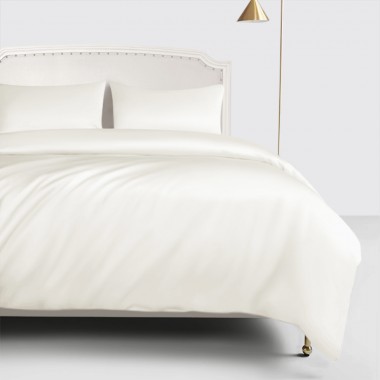Best Ivory 22 Momme Mulberry Silk Duvet Cover UK