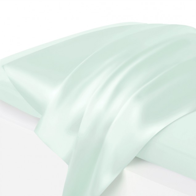 Best Light Cyan Envelope 22 Momme Mulberry Silk Pillowcase UK Best Light Cyan Envelope 22 Momme Mulberry Silk Pillowcase UK