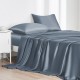 Best Misty Blue 22 Momme Mulberry Silk Flat Sheet UK Best Misty Blue 22 Momme Mulberry Silk Flat Sheet UK