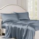 Best Misty Blue 22 Momme Mulberry Silk Flat Sheet UK Best Misty Blue 22 Momme Mulberry Silk Flat Sheet UK