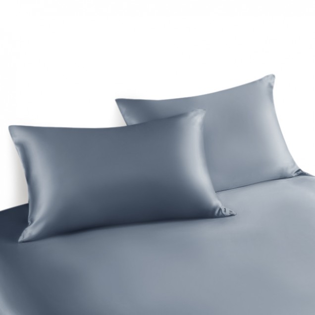 Best Misty Blue Envelope 22 Momme Mulberry Silk Pillowcase UK Best Misty Blue Envelope 22 Momme Mulberry Silk Pillowcase UK