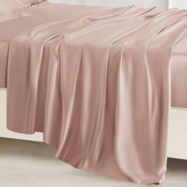 Best Pearl Pink 22 Momme Mulberry Silk Sheet Set UK Best Pearl Pink 22 Momme Mulberry Silk Sheet Set UK