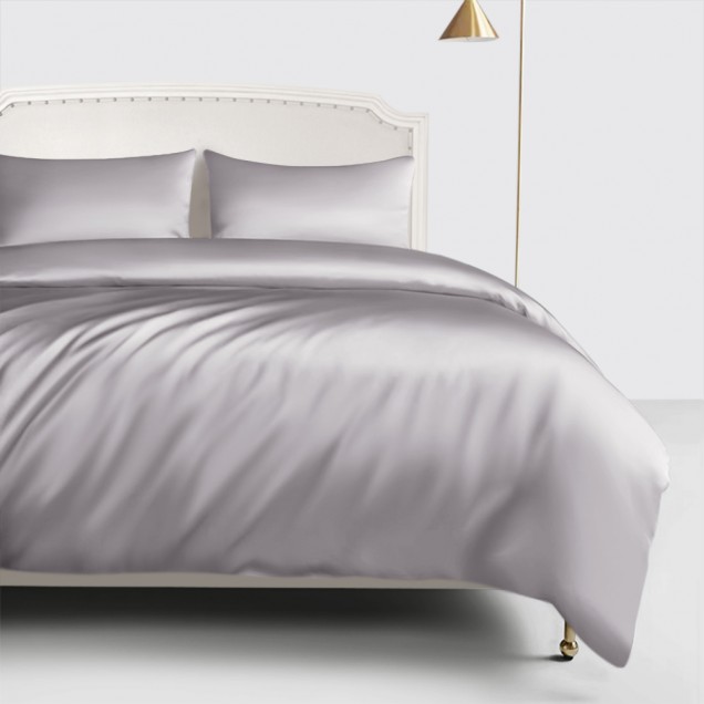 Best Silver 22 Momme Mulberry Silk Duvet Cover UK Best Silver 22 Momme Mulberry Silk Duvet Cover UK