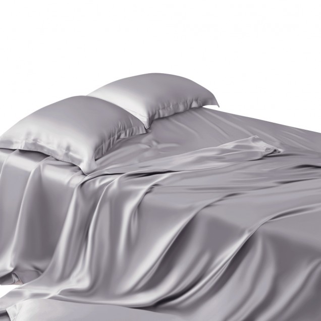 Best Silver 22 Momme Mulberry Silk Flat Sheet UK Best Silver 22 Momme Mulberry Silk Flat Sheet UK