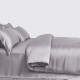 Best Silver 3 PCS 22 Momme Mulberry Silk Duvet Cover Set UK Best Silver 3 PCS 22 Momme Mulberry Silk Duvet Cover Set UK