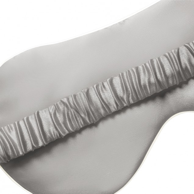 Best Silver & Ivory Suede Rose Silk Eye Mask UK Best Silver & Ivory Suede Rose Silk Eye Mask UK