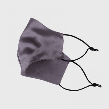 Best Slate Gray & Black Double-Sided 22 Momme Silk Face Mask UK