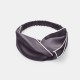Best Slate Gray & Ivory Silk Headband UK Best Slate Gray & Ivory Silk Headband UK
