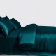 Best Teal 3 PCS 22 Momme Mulberry Silk Duvet Cover Set UK