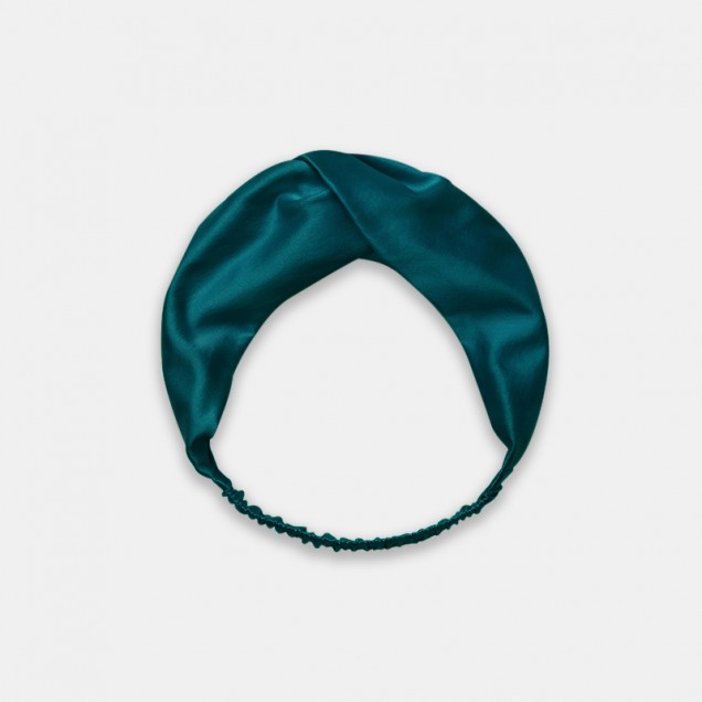 Best Teal Mulberry Silk Headband UK