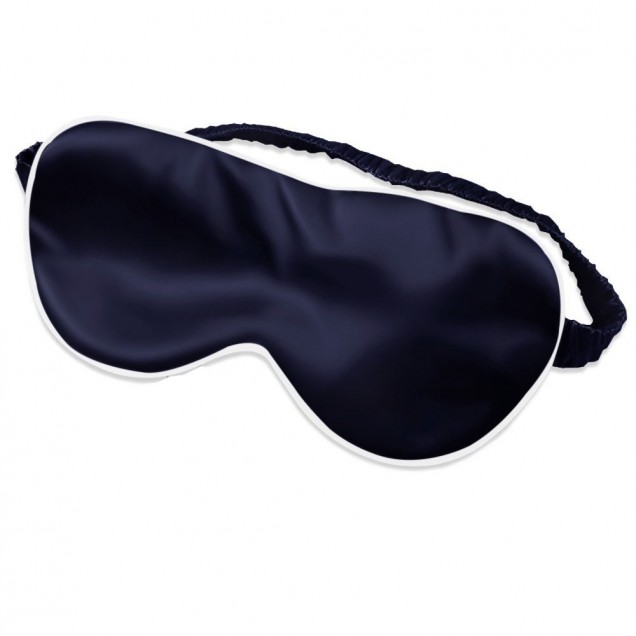 Best Two Piece Silk Gift Set Navy Pillowcase & Eye Mask UK Best Two Piece Silk Gift Set Navy Pillowcase & Eye Mask UK