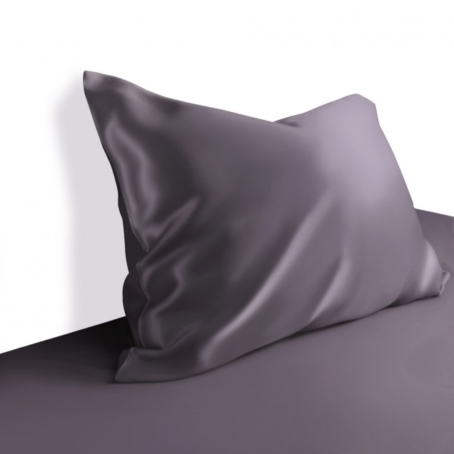 Best Two Piece Silk Gift Set Slate Gray Pillowcase & Eye Mask UK Best Two Piece Silk Gift Set Slate Gray Pillowcase & Eye Mask UK
