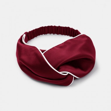 Best Wine & Ivory Silk Headband UK