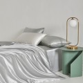 These silk sheets are soothing for my sensitive skin, leaving it feeling soft and smooth.